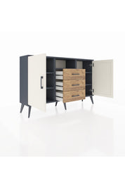Arges Konsol 5 Raflı 3 Çekmeceli 2 Kapaklı 132x30x83 - S144M018V15A