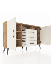 Arges Konsol 5 Raflı 3 Çekmeceli 2 Kapaklı 132x30x83 - S144M018V22A