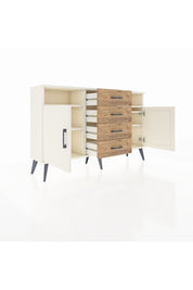 Arges Konsol 4 Raflı 4 Çekmeceli 2 Kapaklı 132x30x83 - S144M019V06A