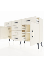 Arges Konsol 2 Raflı 6 Çekmeceli 2 Kapaklı 132x30x83 - S144M020V04A