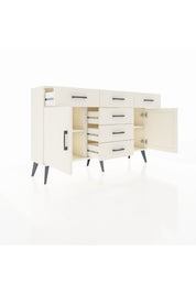 Arges Konsol 2 Raflı 6 Çekmeceli 2 Kapaklı 132x30x83 - S144M020V04A