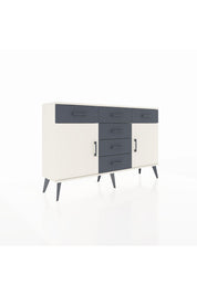 Arges Konsol 2 Raflı 6 Çekmeceli 2 Kapaklı 132x30x83 - S144M020V05A