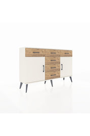 Arges Konsol 2 Raflı 6 Çekmeceli 2 Kapaklı 132x30x83 - S144M020V06A