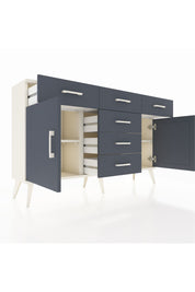 Arges Konsol 2 Raflı 6 Çekmeceli 2 Kapaklı 132x30x83 - S144M020V08A