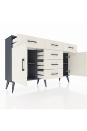 Arges Konsol 2 Raflı 6 Çekmeceli 2 Kapaklı 132x30x83 - S144M020V13A