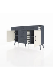 Arges Konsol 2 Raflı 6 Çekmeceli 2 Kapaklı 132x30x83 - S144M020V14A