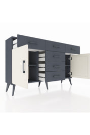 Arges Konsol 2 Raflı 6 Çekmeceli 2 Kapaklı 132x30x83 - S144M020V14A