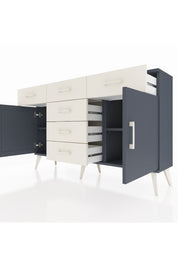 Arges Konsol 2 Raflı 6 Çekmeceli 2 Kapaklı 132x30x83 - S144M020V16A