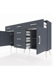 Arges Konsol 2 Raflı 6 Çekmeceli 2 Kapaklı 132x30x83 - S144M020V17A