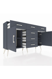 Arges Konsol 2 Raflı 6 Çekmeceli 2 Kapaklı 132x30x83 - S144M020V17A