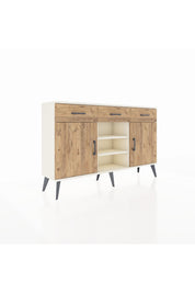 Arges Konsol 4 Raflı 3 Çekmeceli 2 Kapaklı 132x30x83 - S144M021V03A