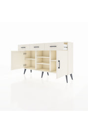 Arges Konsol 4 Raflı 3 Çekmeceli 2 Kapaklı 132x30x83 - S144M021V04A