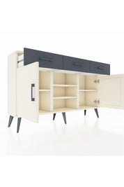 Arges Konsol 4 Raflı 3 Çekmeceli 2 Kapaklı 132x30x83 - S144M021V05A