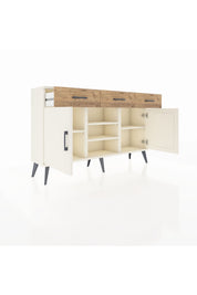 Arges Konsol 4 Raflı 3 Çekmeceli 2 Kapaklı 132x30x83 - S144M021V06A