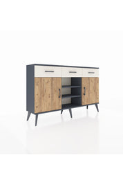 Arges Konsol 4 Raflı 3 Çekmeceli 2 Kapaklı 132x30x83 - S144M021V10A