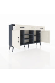 Arges Konsol 4 Raflı 3 Çekmeceli 2 Kapaklı 132x30x83 - S144M021V13A