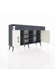 Arges Konsol 4 Raflı 3 Çekmeceli 2 Kapaklı 132x30x83 - S144M021V14A