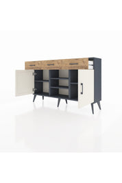 Arges Konsol 4 Raflı 3 Çekmeceli 2 Kapaklı 132x30x83 - S144M021V15A