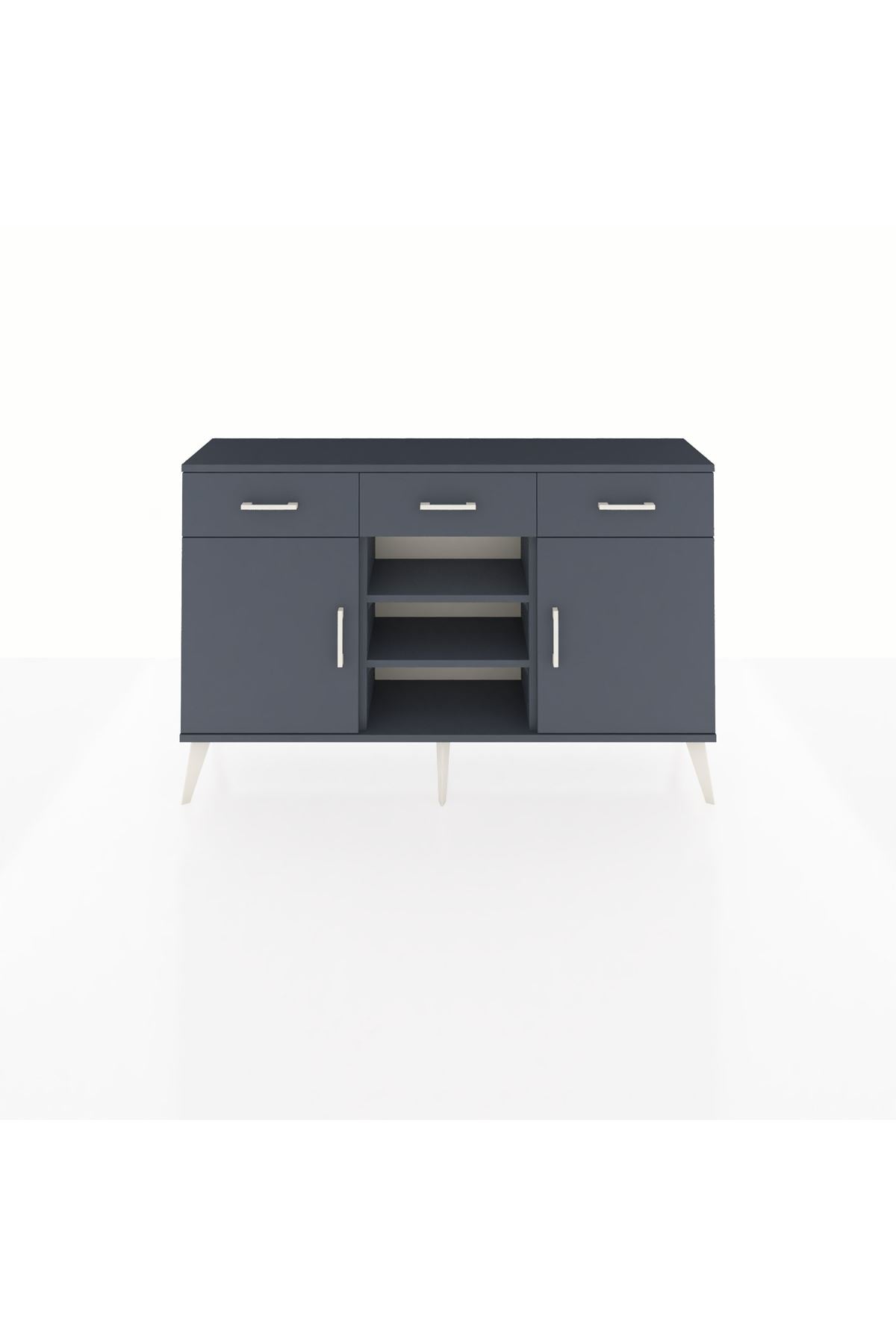 Arges Konsol 4 Raflı 3 Çekmeceli 2 Kapaklı 132x30x83 - S144M021V17A