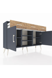 Arges Konsol 4 Raflı 3 Çekmeceli 2 Kapaklı 132x30x83 - S144M021V18A