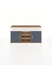 Arges Konsol 4 Raflı 3 Çekmeceli 2 Kapaklı 132x30x83 - S144M021V25A
