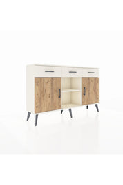 Arges Konsol 3 Raflı 3 Çekmeceli 3 Kapaklı 132x30x83 - S144M022V01A