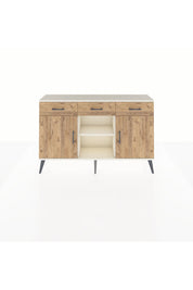 Arges Konsol 3 Raflı 3 Çekmeceli 3 Kapaklı 132x30x83 - S144M022V03A