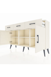 Arges Konsol 3 Raflı 3 Çekmeceli 3 Kapaklı 132x30x83 - S144M022V04A