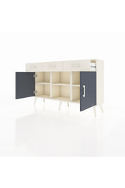 Arges Konsol 3 Raflı 3 Çekmeceli 3 Kapaklı 132x30x83 - S144M022V07A