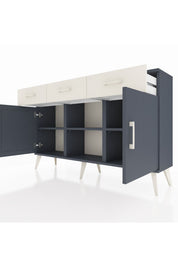 Arges Konsol 3 Raflı 3 Çekmeceli 3 Kapaklı 132x30x83 - S144M022V16A