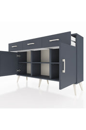 Arges Konsol 3 Raflı 3 Çekmeceli 3 Kapaklı 132x30x83 - S144M022V17A