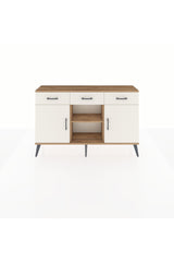 Arges Konsol 3 Raflı 3 Çekmeceli 3 Kapaklı 132x30x83