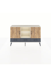 Arges Konsol 6 Raflı 3 Çekmeceli 3 Kapaklı 132x30x83 - S144M023V02A