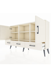 Arges Konsol 6 Raflı 3 Çekmeceli 3 Kapaklı 132x30x83 - S144M023V04A