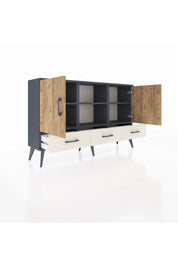 Arges Konsol 6 Raflı 3 Çekmeceli 3 Kapaklı 132x30x83 - S144M023V10A
