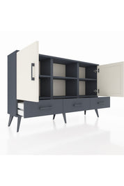 Arges Konsol 6 Raflı 3 Çekmeceli 3 Kapaklı 132x30x83 - S144M023V14A