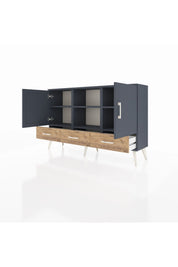 Arges Konsol 6 Raflı 3 Çekmeceli 3 Kapaklı 132x30x83 - S144M023V18A