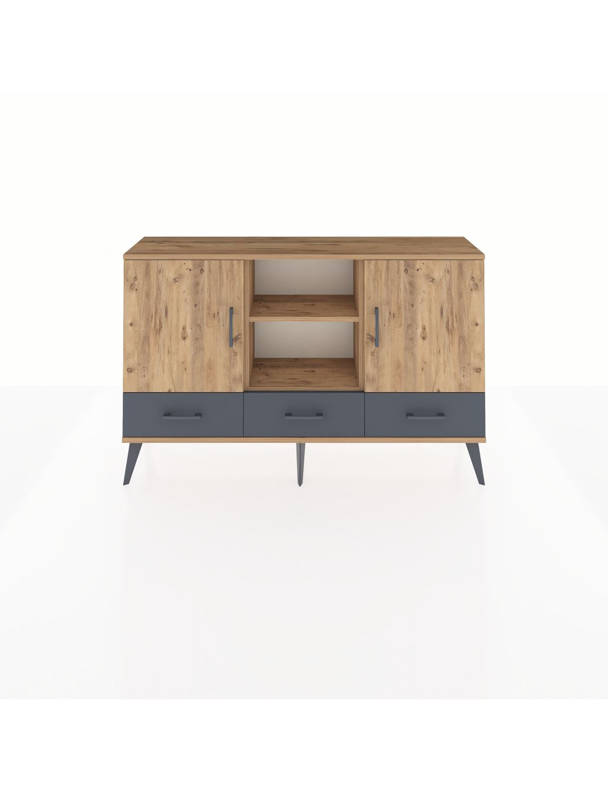 Arges Konsol 6 Raflı 3 Çekmeceli 3 Kapaklı 132x30x83 - S144M023V20A