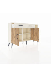 Arges Konsol 5 Raflı 2 Çekmeceli 2 Kapaklı 132x30x83 - S144M024V01A