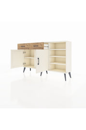 Arges Konsol 5 Raflı 2 Çekmeceli 2 Kapaklı 132x30x83 - S144M024V06A