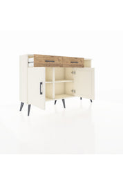 Arges Konsol 5 Raflı 2 Çekmeceli 2 Kapaklı 132x30x83 - S144M024V06A