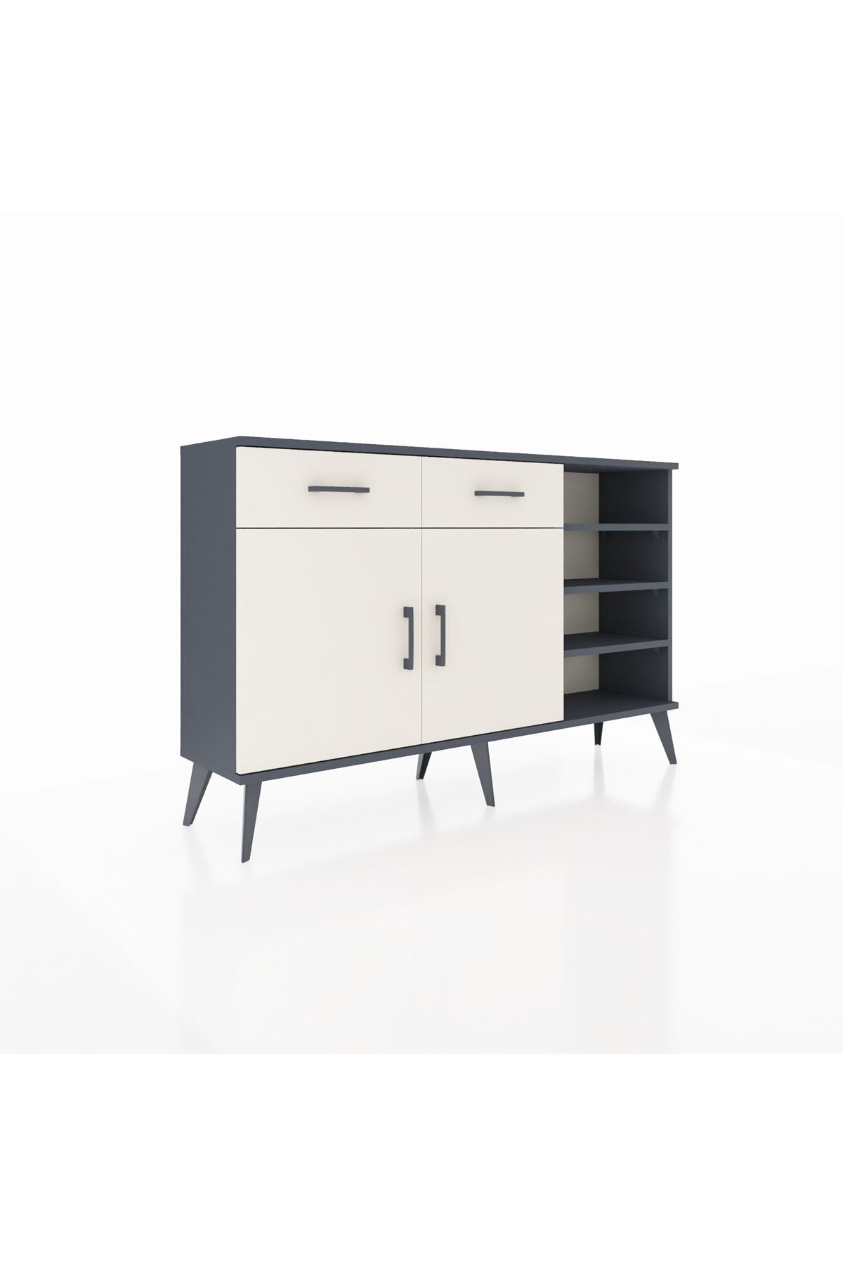 Arges Konsol 5 Raflı 2 Çekmeceli 2 Kapaklı 132x30x83 - S144M024V13A