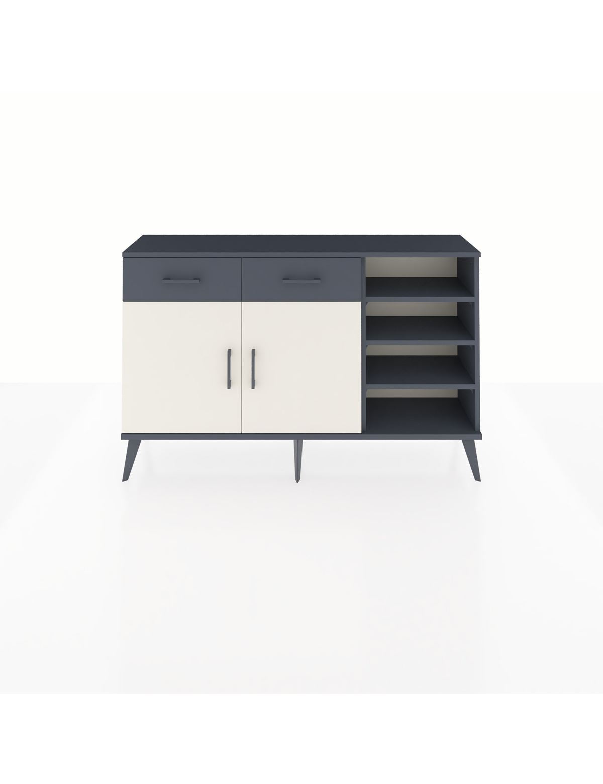 Arges Konsol 5 Raflı 2 Çekmeceli 2 Kapaklı 132x30x83 - S144M024V14A