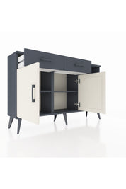 Arges Konsol 5 Raflı 2 Çekmeceli 2 Kapaklı 132x30x83 - S144M024V14A
