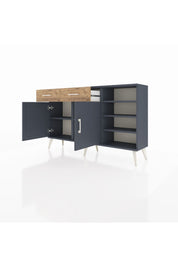 Arges Konsol 5 Raflı 2 Çekmeceli 2 Kapaklı 132x30x83 - S144M024V18A