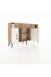 Arges Konsol 5 Raflı 2 Çekmeceli 2 Kapaklı 132x30x83 - S144M024V24A