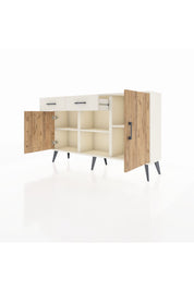 Arges Konsol 3 Raflı 2 Çekmeceli 3 Kapaklı 132x30x83 - S144M025V01A