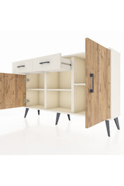 Arges Konsol 3 Raflı 2 Çekmeceli 3 Kapaklı 132x30x83 - S144M025V01A