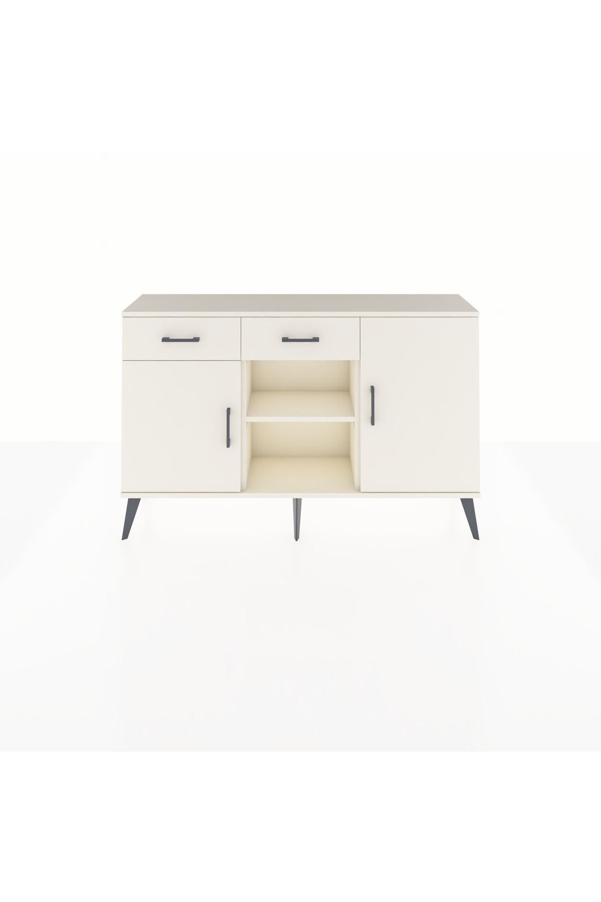 Arges Konsol 3 Raflı 2 Çekmeceli 3 Kapaklı 132x30x83 - S144M025V04A