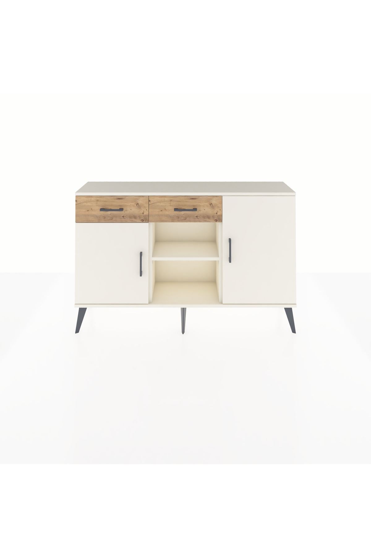 Arges Konsol 3 Raflı 2 Çekmeceli 3 Kapaklı 132x30x83 - S144M025V06A